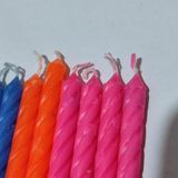 Hagiki Gelin Mumu, 8,5 cm Uzunluk ve 6 mm Çapında, Doğum Günü Mumu ve Pasta Mumu Renkli Parti Ler - 20 Adet