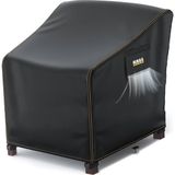 Hags Tek Kişilik Bahçe Koltuk Örtüsü, Su Geçirmez Açık Hava Bahçe Mobilya Kılıfı 80-95-90cm - Siyah