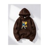 haha Erkek Çocukları için Oversize Kapüşonlu Pokemon Baskılı Sweatshirt