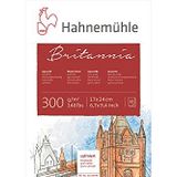 Hahnemühle 10 628 640 Britannia Suluboya Kağıdı Blok Hot Press, 17x24, 300 GSM