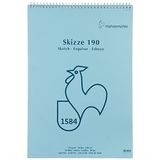 Hahnemühle 60 120 280 Sketch Pad Spiral A2 Çizim Defteri, Eskiz Defteri, 190 GSM