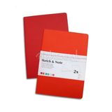 Hahnemühle İkili Eskiz Defter Seti 40 Sayfa A5 Kırmızı-Turuncu