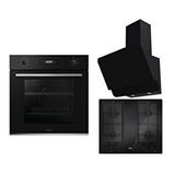 Haier 3'lü Ankastre Set Gazlı Ocak (hwos2bfa2h4a-havg6tbp/tk-hadg6cs2bght) Siyah
