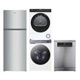 Haier 4'lü Beyaz Eşya Seti (hpr5718enmx-hw100-b14367eu-hd100-a2939e-xf 4c7s0x-17)