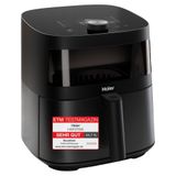Haier Air Fryer XXL I-Master Serisi 5 yağsız fritöz, 6 kişiye kadar 7L kapasite, kontrol penceresi, sıcak hava pişirme, kızartma, ızgara, yavaş pişirme, buz çözme, yoğurt, siyah