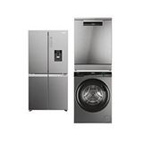 Haier Beyaz Eşya Seti Inox (hcw58f18ewmp-hw90-b14939s8-xf 4a4m4px) Gri