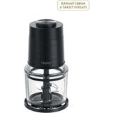 Haier Cam Hazneli Doğrayıcı 550W 4 Bıçaklı Rondo Mutfak Robotu HCH5B1/1 - Siyah - Standart