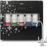 Haier Su Arıtma Cihazı - Tak Çevir Filtre - Çift Çıkışlı - 5 Aşamalı - Pompalı - Slim Kasa - Dijital Ekran