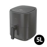 Haier yağsız fritöz, 6'sı 1 arada LED ekranlı hava fritözü, sıcak hava pişirme, kızartma, ızgara, buz çözme, 4 kişiye kadar 5L, gri