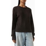 Haikure Blair Knit Sweater, Modern Açık Sırt Detaylı Kadın Triko Kazak - Kahverengi