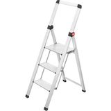 Hailo 4343-100 DK40 Merdiven 3 Basamaklı - Gümüş