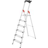 Hailo 8040-607 L80 Merdiven 6 Basamaklı - Gümüş