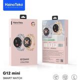 Hainoteko G12 Mini Akıllı Saat 3 Kordonlu Bayanlara Şık Tasarım Amoled Ekran Gümüş - 36 mm