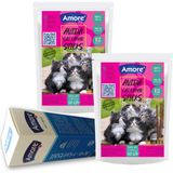 Hairball Kedi Tüy Yumağı Topağı Maltı 100 ml Beta Glucan Vitamin, 12'lix 2 Avida Kuzu Etli Sticks Ödül Çubukları - 24 sticks + Hairball