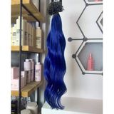 Hairpim 100% İnsan Saçı Rainbow (0.8 Gr) Mavi 50 Adet 70 Cm Yeni Nesil Kaynak Saç Hp363