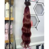 Hairpim Professional (0.6 Gr) Şarap Kızılı 50 Adet 70 Cm Yeni Nesil Kaynak Gerçek Saç Hp362