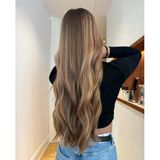 Hairpim Professional (0.8 Gr) Doğal Sombre Sandra 50 Adet 70 Cm Yeni Nesil Kaynak Saç Hp473