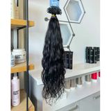 Hairpim Wavy (0.8 Gr) Doğal Kestane 50 Adet 70 Cm Yeni Nesil Kaynak Saç