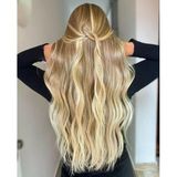Hairpim Wavy (0.8 Gr) Doğal Kumral Sarı 50 Adet 60 Cm Yeni Nesil Kaynak Saç Hp442