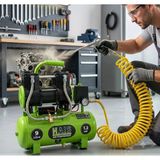 Hais 9 Litre Sessiz Yağsız Hava Kompresörü 1.2 Hp Yeni Model