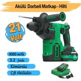 Haıs Akülü Şarjlı Kırıcı Delici Hilti Kömürsüz Darbeli Matkap 21 V Metal Beton Delme 3.2 Joule Güç
