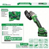 HAIS Haispro Akülü Avuç Taşlama Makinesi 2x4 Ah Çift Akü S30 Rb-125p