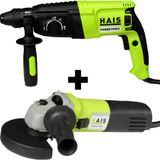 HAIS Kırıcı Delici Hilti Matkap 2,8 J 800 Watt ve Avuç Taşlama Makinası 710 W 115 Mm ( SET 1 )