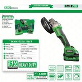 Haispro Akülü Avuç Taşlama Makinesi 2X4 Ah Çift Akü S30 Rb-125P