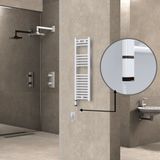 Haiti 300x1000 Düz Beyaz Parlak Elektrikli Havlupan
