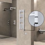 Haiti 300x1100 Düz Beyaz Parlak 300 watt Elektrikli Havlupan