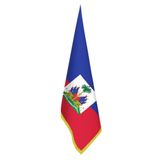 Haiti Bayrağı - Ofis-Makam-Toplantı Odaları - Saçaklı Makam Bayrağı