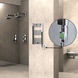 Haiti Düz Krom 200 Watt 400x700 cm Termostatlı Elektrikli Havlupan