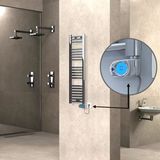 Haiti Düz Krom Musa 200 Watt 300x1100 cm Termostatlı Elektrikli Havlupan