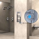 Haiti Düz Krom Musa 200 Watt 300x700 cm Termostatlı Elektrikli Havlupan