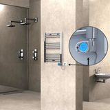 Haiti Düz Krom Musa 200 Watt 500x700 cm Termostatlı Elektrikli Havlupan