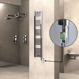 Haiti Elektrikli 300x1500 Düz Krom KTX3 300 watt Havlupan