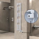 Haiti Elektrikli 300x1800 Düz Beyaz Parlak Thesis Termostat 600 Watt Havlupan