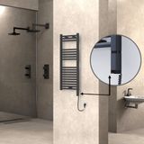 Haiti Elektrikli 400x1000 Düz Antrasit Texture Sağ 300 Watt Havlupan