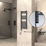 Haiti Elektrikli 400x1000 Düz Antrasit Texture Sol 300 Watt Havlupan