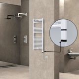 Haiti Elektrikli 400x1000 Düz Beyaz Parlak Sağ 300 Watt Havlupan