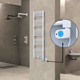 Haiti Elektrikli 600 Watt 400x1500 cm Düz Beyaz Musa Termostatlı Havlupan