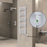 Haiti Elektrikli 600 Watt 400x1500 cm Düz Beyaz On Off Düğmeli Havlupan