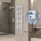 Haiti Elektrikli 600 Watt 400x1500 cm Düz Beyaz Thesis Termostatlı Havlupan