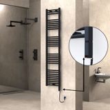 Haiti Elektrikli 600 Watt 400x1800 cm Düz Mat Siyah Oned On Off Termostatlı Sağ Havlupan