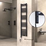 Haiti Elektrikli 600 Watt 400x1800 cm Düz Mat Siyah Oned On Off Termostatlı Sol Havlupan