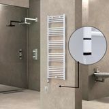 Haiti Elektrikli 600 Watt 500x1500 cm Düz Beyaz Oned On Off Termostatlı Sol Havlupan