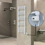 Haiti Elektrikli 600 Watt 500x1500 cm Düz Beyaz Thesis Termostatlı Havlupan
