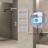 Haiti Elektrikli 600 Watt 600x1200 cm Düz Beyaz Musa Termostatlı Havlupan