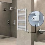 Haiti Elektrikli 600 Watt 600x1200 cm Düz Beyaz Thesis Termostatlı Havlupan
