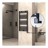 Haiti Elektrikli 600 Watt 600x1200 cm Düz Mat Siyah KTX3 Termostatlı Havlupan